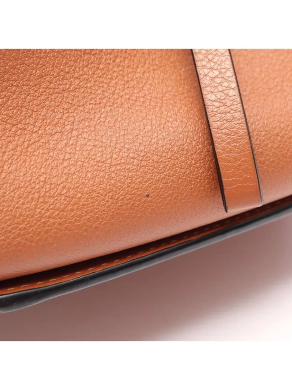 Loewe Handbag Hammock Bag Compact 2-Way Brown Leather